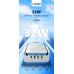 Бездротовий зарядний пристрій Ldnio AW004 3 USB/ Type-C QC PD 32W білий