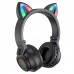 Беспроводные накладные наушники Borofone BO18 Cat ear черные