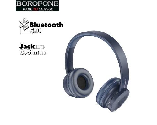 Bluetooth Стерео Гарнітура Borofone BO11 Maily Синій
