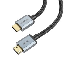 Кабель HDMI Hoco US03 3m з нейлоновою оплеткою та позолоченими конекторами 2.1 8K чорний