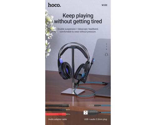 Ігрові Навушники Hoco W102 Cool Синій