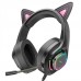 Ігрові Навушники Hoco W107 Cute Cat Ear Рожевий