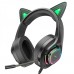Ігрові Навушники Hoco W107 Cute Cat Ear Зелений