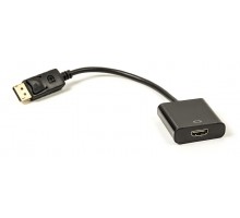Кабель-перехідник PowerPlant HDMI - DisplayPort, 0.15м, чорний