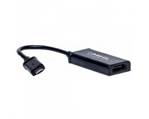 Кабель-перехідник PowerPlant HDMI - micro USB, 0.15м, (MHL), Blister