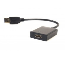 Кабель-переходник PowerPlant HDMI female - USB 3.0 M