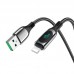 Кабель Hoco S51 з дисплеєм USB to Lightning 1.2m чорний