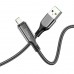 Кабель Hoco S51 с дисплеем USB to Lightning 1.2m черный