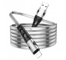 Кабель Hoco U105 USB to Lightning 1.2m серебристый