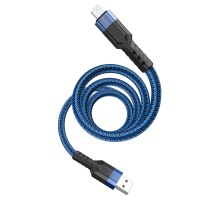 Кабель Hoco U110 USB to MicroUSB 1.2m синій