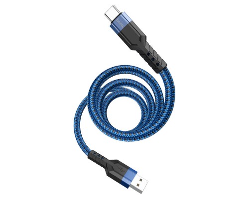 Кабель Hoco U110 USB to Type-C 1.2m синій