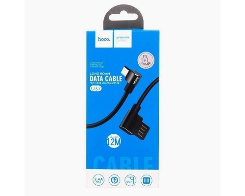 Кабель Hoco U37 USB to MicroUSB 1.2m чорний