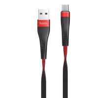 Кабель Hoco U39 USB to Type-C 1.2m чорно-червоний