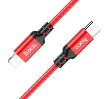 Кабель Hoco X14 DS Type-C to Lightning PD 3m черно-красный