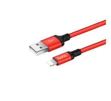 Кабель Hoco X14 USB to Lightning 1m красный
