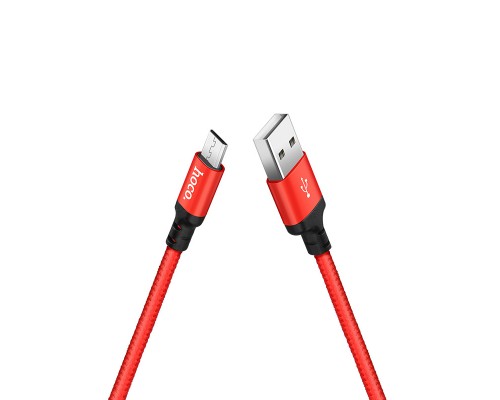 Кабель Hoco X14 USB to MicroUSB 1m червоний