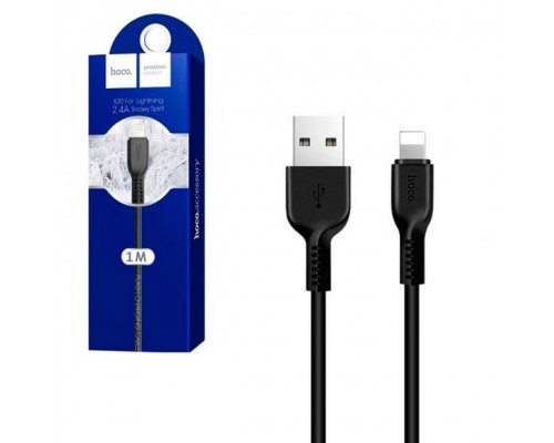 Кабель Hoco X20 USB to Lightning 1m черный