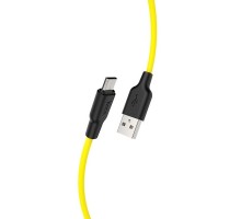 Кабель Hoco X21 Plus USB to MicroUSB 1m черно-желтый