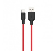 Кабель Hoco X21 Plus USB для Type-C 2m чорно-червоний
