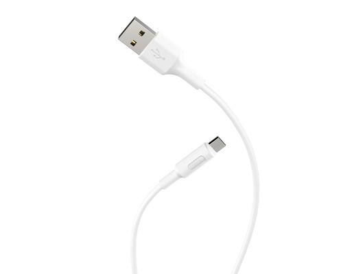 Кабель Hoco X25 USB to MicroUSB 1m білий