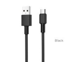 Кабель Hoco X29 USB to MicroUSB 1m черный