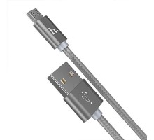 Кабель Hoco X2 USB to MicroUSB 1m серебристый