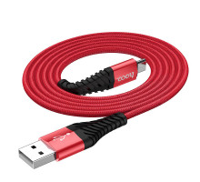 Кабель Hoco X38 USB to MicroUSB 1m красный