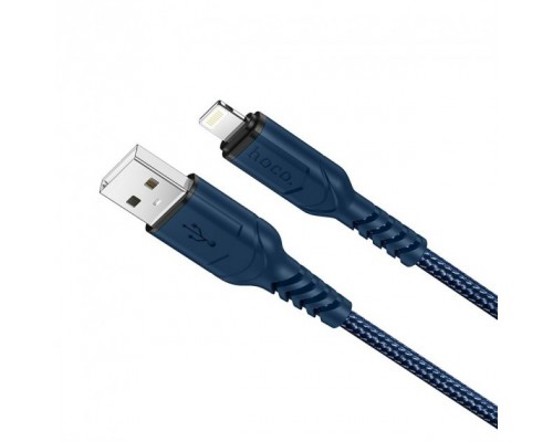 Кабель Hoco X59 USB to Lightning 1m синій