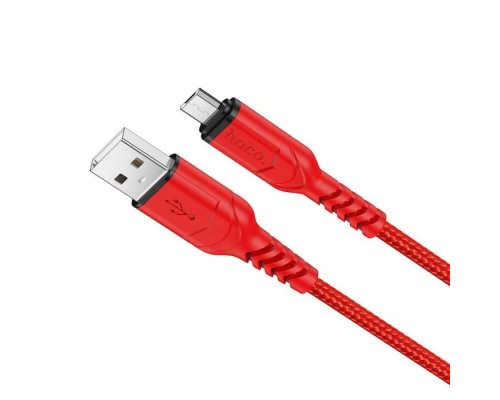 Кабель Hoco X59 USB to MicroUSB 1m красный