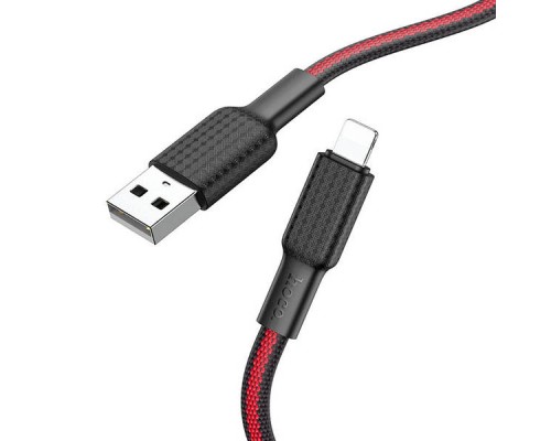 Кабель Hoco X69 USB to Lightning 1m черно-красный