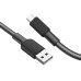 Кабель Hoco X69 USB to MicroUSB 1m чорно-білий