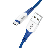 Кабель Hoco X70 USB to MicroUSB 1m синий