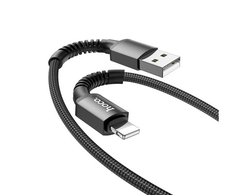 Кабель Hoco X71 USB to Lightning 1m черный