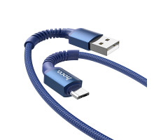 Кабель Hoco X71 USB to MicroUSB 1m синій