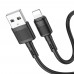 Кабель Hoco X83 USB to Lightning 1m черный