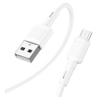 Кабель Hoco X83 USB to MicroUSB 1m білий