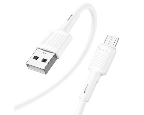 Кабель Hoco X83 USB to MicroUSB 1m білий