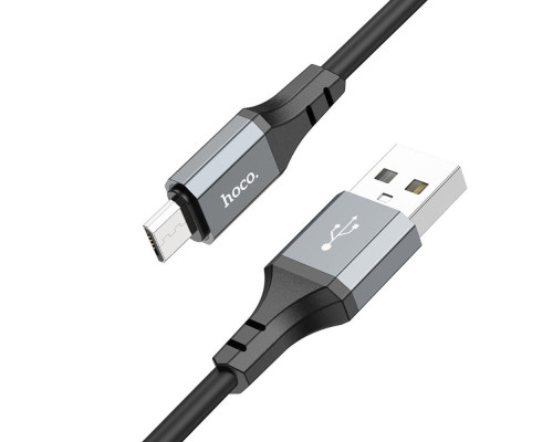 Кабель Hoco X86 USB to MicroUSB 1m чорний