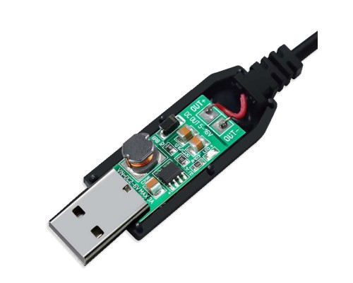 Кабель підвищує USB 5V на 12V DC 5.5 х 2.1 мм, 0,5А для роутера та ін.