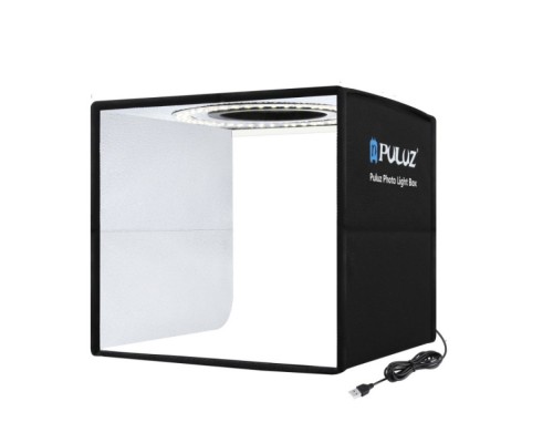 Лайткуб (фотобокс) Puluz PU5025B LED (25 х 25 х 25 см) чорний