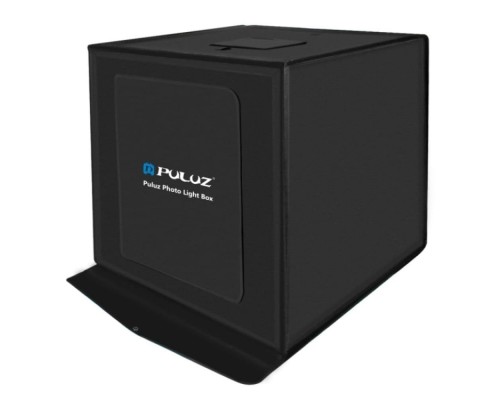 Лайткуб (фотобокс) Puluz PU5040 (40 х 40 х 40 см) у комплекті з 2 LED панелями чорний