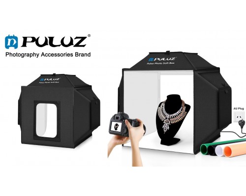 Лайткуб (фотобокс) Puluz PU5042EU LED (40 х 40 х 40 см) чорний