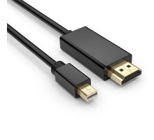 Кабель PowerPlant mini DisplayPort (M) - HDMI (M), 1 м