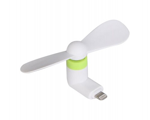 Мобільний вентилятор Lightning біло-зелений