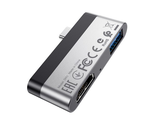 Мультиадаптер хаб Borofone DH2 2в1 Type-C to USB 3.0 (F)/HDMI (F)