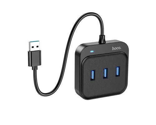 Мультиадаптер хаб Hoco HB31 4в1 USB to 4 USB 3.0 (F) 0.2m