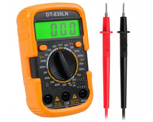 Мультиметр цифровий DT-830LN з підсвічуванням (струм до 10А)