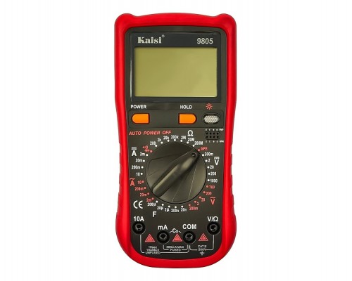 Мультиметр цифровий Kaisi 9805 з функцією Auto Off, з підсвічуванням (струм до 10A)