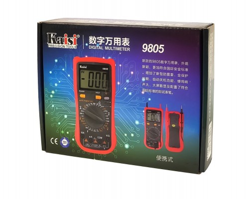 Мультиметр цифровий Kaisi 9805 з функцією Auto Off, з підсвічуванням (струм до 10A)