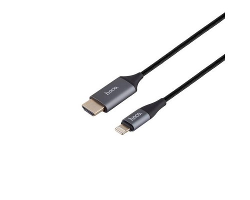 Перехідник Hoco UA15 Lightning to HDMI 2m Сірий
